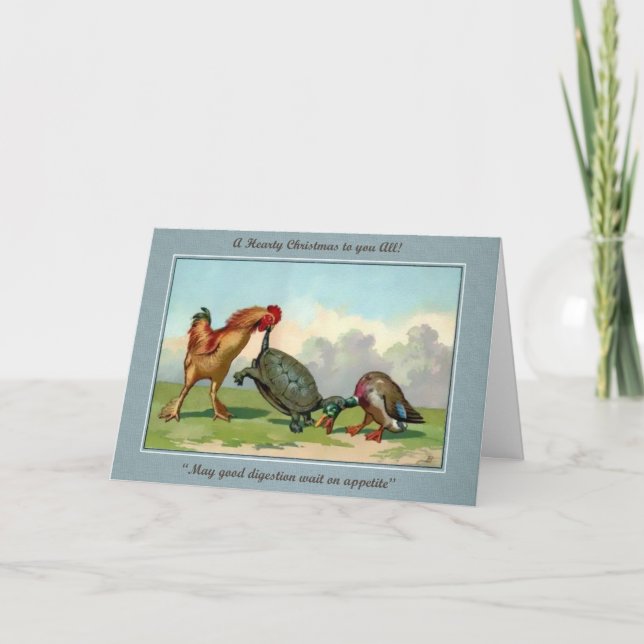 Vintage Victorian Odd Christmas Card (Front)