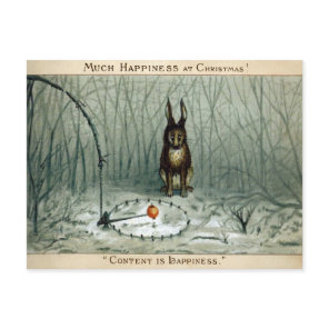 Vintage Victorian Odd Christmas Postcard