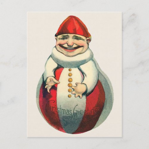 Vintage Victorian Odd Christmas Postcard