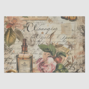 Vintage Victorian Perfume Decoupage Tissue Paper