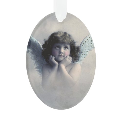 Vintage Victorian Photo Angel Ornament