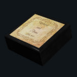 Vintage Victorian Romantic Fairytale Wedding  Gift Box<br><div class="desc">Vintage Victorian fairy tale steampunk goth themed wedding stickers. In earth tones and sepia on a parchment background. Customize with the bride and groom's names and the date.</div>