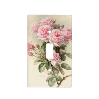 Vintage Victorian Romantic Roses Light Switch Cover by GirlyTemplate at Zazzle