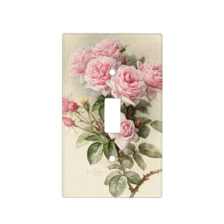 Vintage Victorian Romantic Roses Light Switch Cover