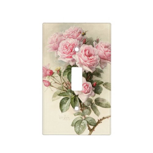 Vintage Victorian Romantic Roses Light Switch Cover