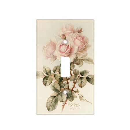 Vintage Victorian Romantic Roses Light Switch Cover