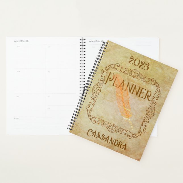 Vintage Victorian Romantic Steampunk Personalized Planner (Display)