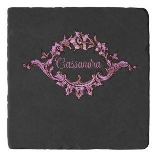 Vintage Victorian Romantic Steampunk Personalized Trivet