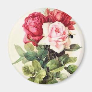 Vintage Victorian Rose Bouquet Magnet