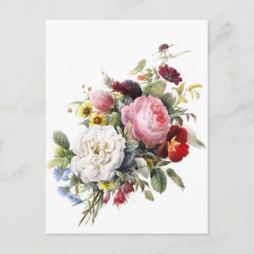 Vintage Victorian Roses and other beautiful flower Postcard