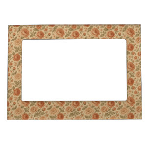 vintage Victorian Roses patterned Magnetic Frame