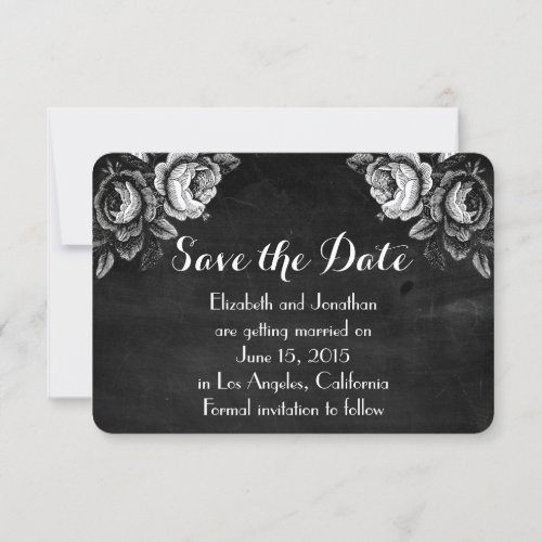 Vintage Victorian Roses Save the Date Invitation