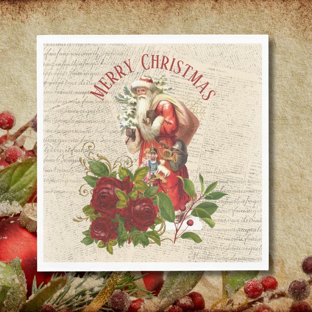 Vintage Victorian Santa Claus Napkins (Creator Uploaded)