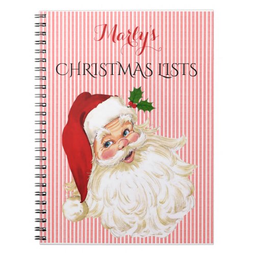 Vintage Victorian Santa Claus To Do Gift Book