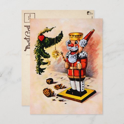Vintage Victorian Santa Nutcracker Postcard