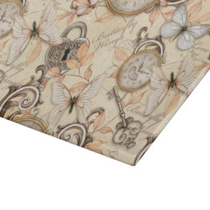 Vintage Victorian Shabby Chic Country Pattern Cutting Board