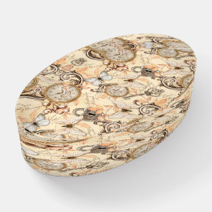 Vintage Victorian Shabby Chic Country Pattern Paperweight