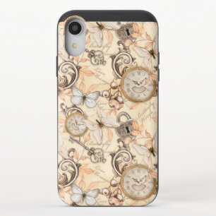 Vintage Victorian Shabby Chic Country Pattern iPhone XR Slider Case