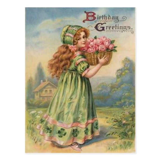 Lovely 10 Happy Birthday Postcard