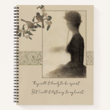 Vintage Victorian Silhouette Notebook