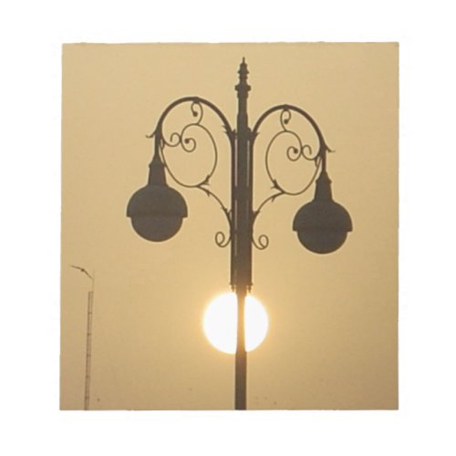 Vintage Victorian Sunset street lightpng Notepad