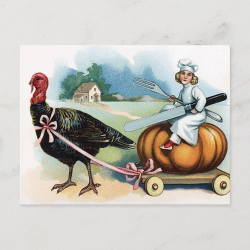 Vintage Victorian Thanksgiving Postcard