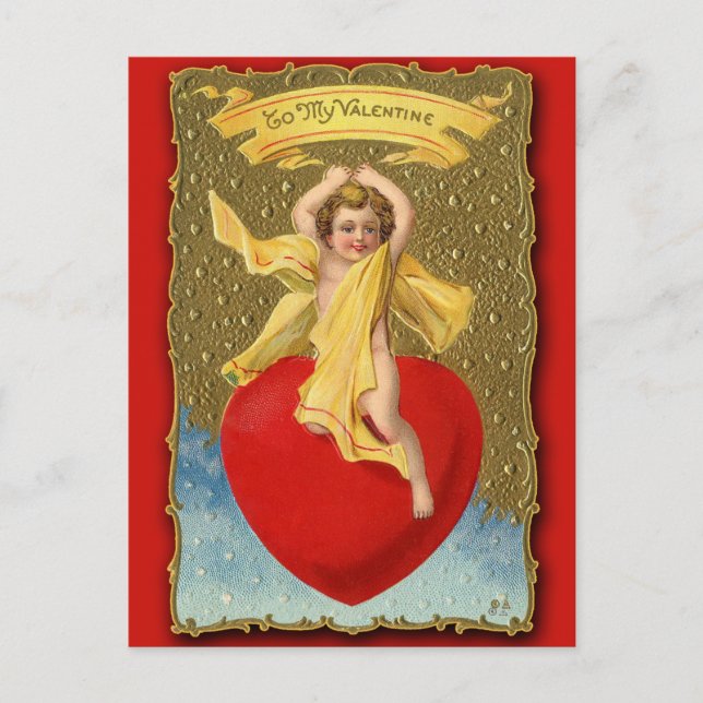 Vintage Victorian To My Valentine Card (Front)