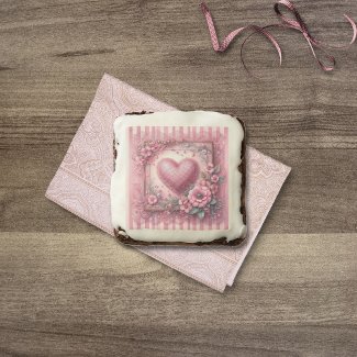 Vintage Victorian Valentine Floral Heart