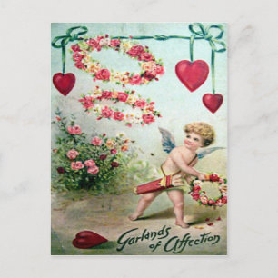 Vintage Victorian Valentine Holiday Postcard