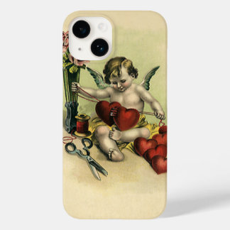 Vintage Victorian Valentine's Day Angel Seamstress Case-Mate iPhone 14 Case
