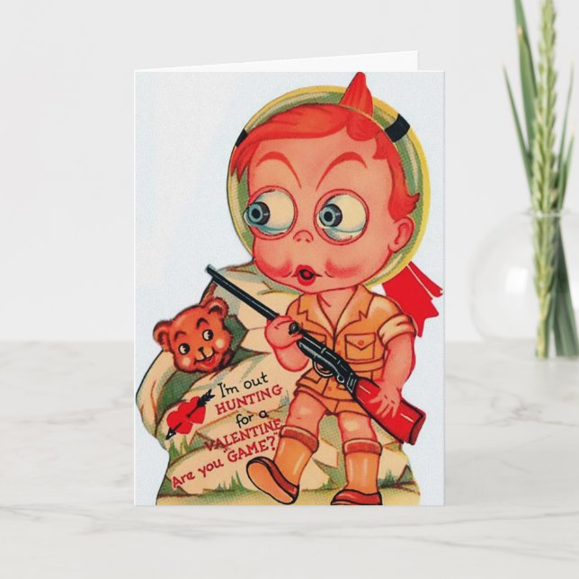 Vintage Victorian Valentines Day Card (Front)