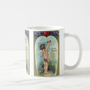 Vintage Victorian Valentine's Day, Cupid's Message Coffee Mug