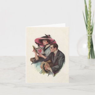 Vintage Victorian Valentine's Day Love and Romance Holiday Card