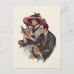 Vintage Victorian Valentine's Day Love and Romance Holiday Postcard