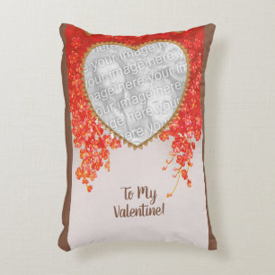 Vintage Victorian Valentines Day My Heart is Thine Accent Pillow