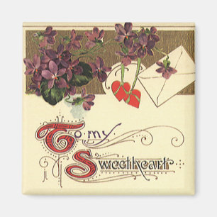 Vintage Victorian Valentine's Day To My Sweetheart Magnet