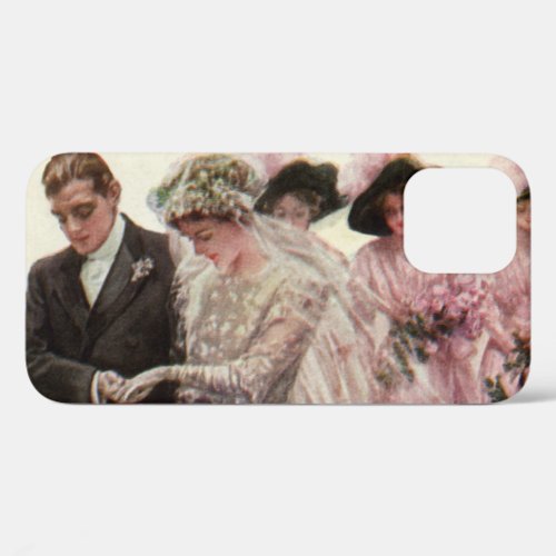 Vintage Victorian Wedding Ceremony Bride and Groom iPhone 12 Case