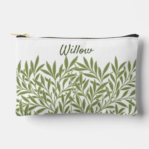 Vintage Victorian Willow Leaves by William Morris Accessory Pouch
