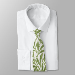 Vintage Victorian Willow Leaves by William Morris Neck Tie
