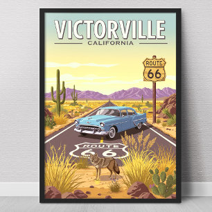 Vintage Victorville California Poster