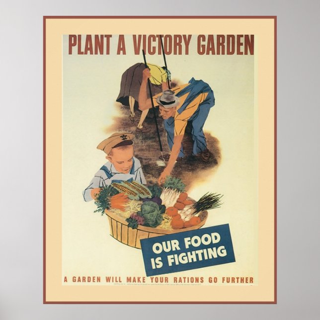 Vintage Victory Garden Poster (Front)
