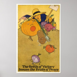 Vintage Victory Garden Poster