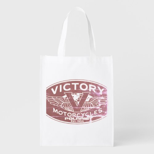 Vintage Victory Motorcycles Grocery Bag