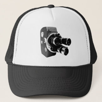 vintage video camera trucker hat