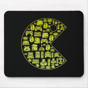 Vintage Video Game Player 1980 Retro Millennial Ga Mouse Pad