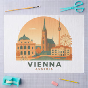 Vintage Vienna Austria Tissue Paper – Retro Travel