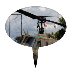 Vintage Vietnam Era Uh-1 Huey Military Chopper Cake Topper