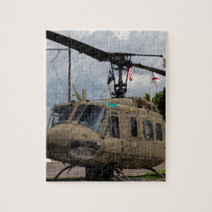 Vintage Vietnam Era Uh-1 Huey Military Chopper Jigsaw Puzzle