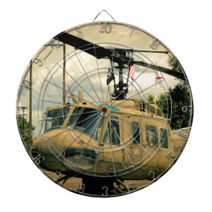 Vintage Vietnam Era Uh-1 Huey Military Helicopter Dartboard