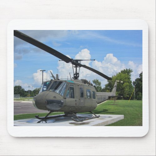 Vintage Vietnam Uh_1 Huey Military Helicopter Mouse Pad